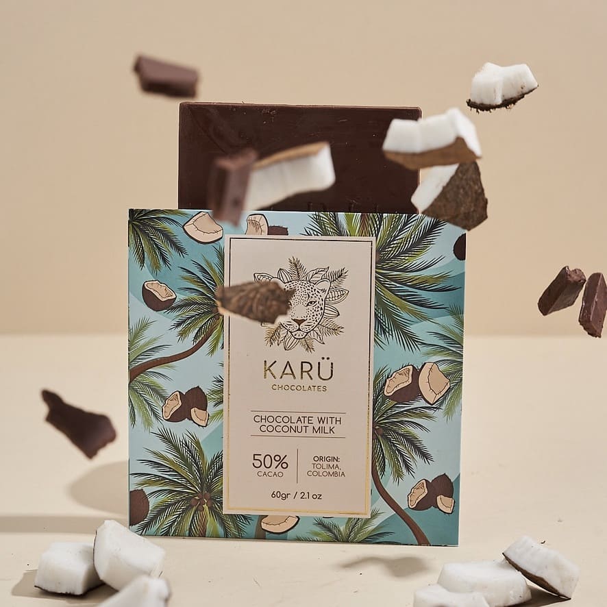 CHOCOLATE WITH COCONUT MILK & COCONUT SUGAR 🥥