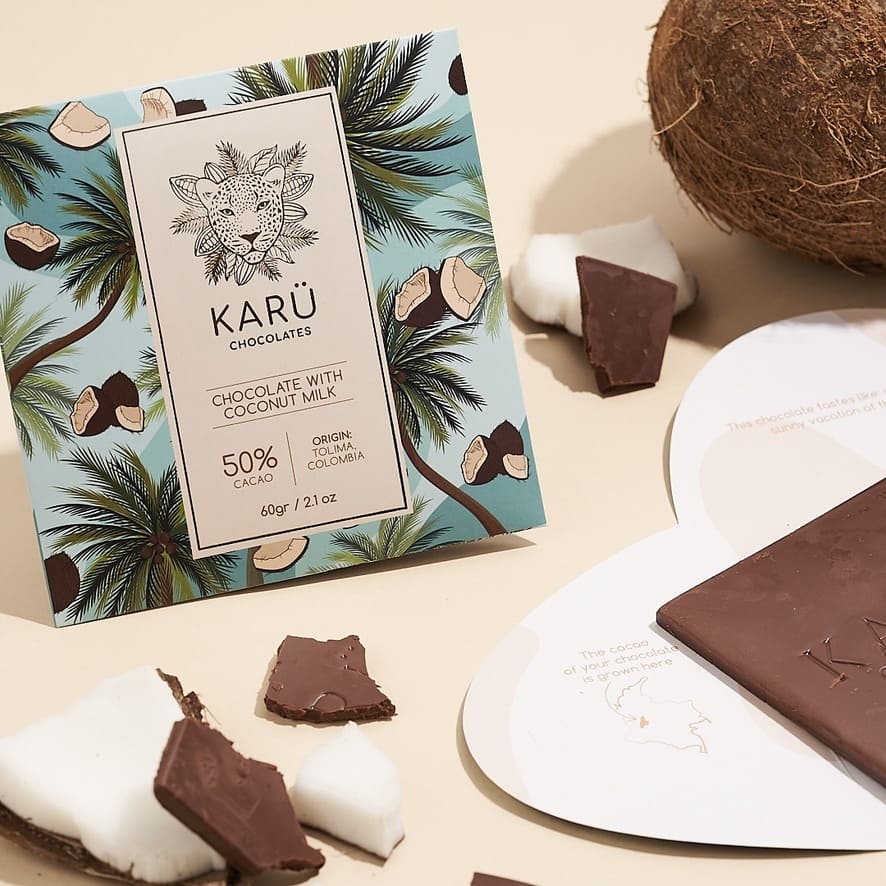 CHOCOLATE WITH COCONUT MILK & COCONUT SUGAR 🥥